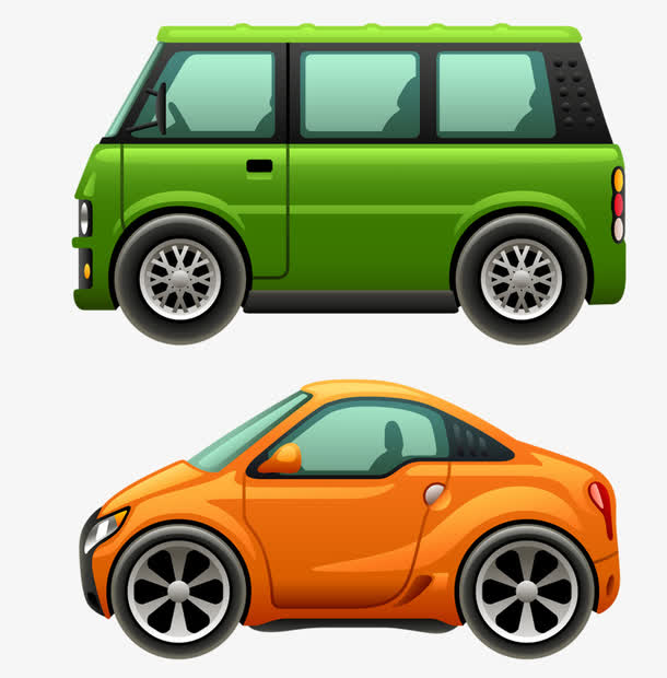 卡通汽车免抠素材免费下载_觅元素51yuansu.com
