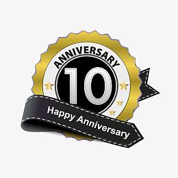 10周年徽章