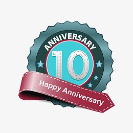 10周年徽章