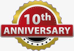 10周年徽章