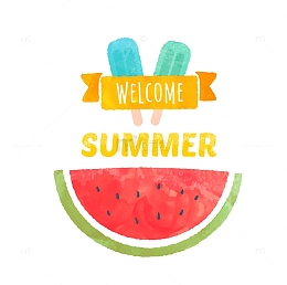 西瓜夏日元素