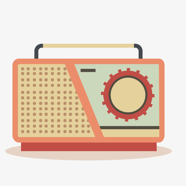 复古收音机设计矢量素材