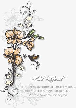 古典花纹花纹花朵