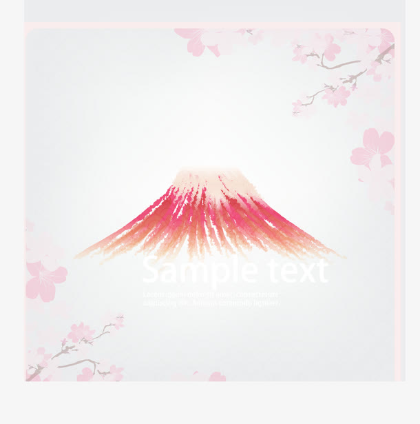 矢量富士山