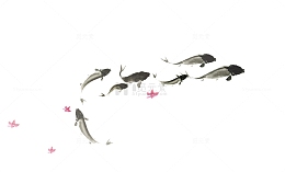 水墨鱼
