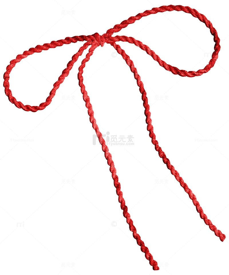 中国红绳素材