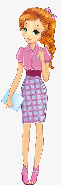 矢量清纯美女