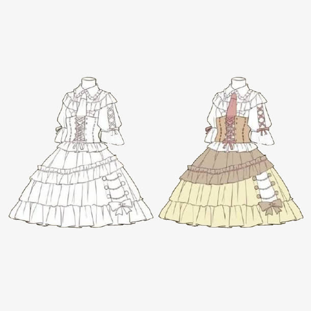 lolita设计素材免费下载_觅元素