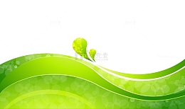 绿色创意清新水滴海报边框