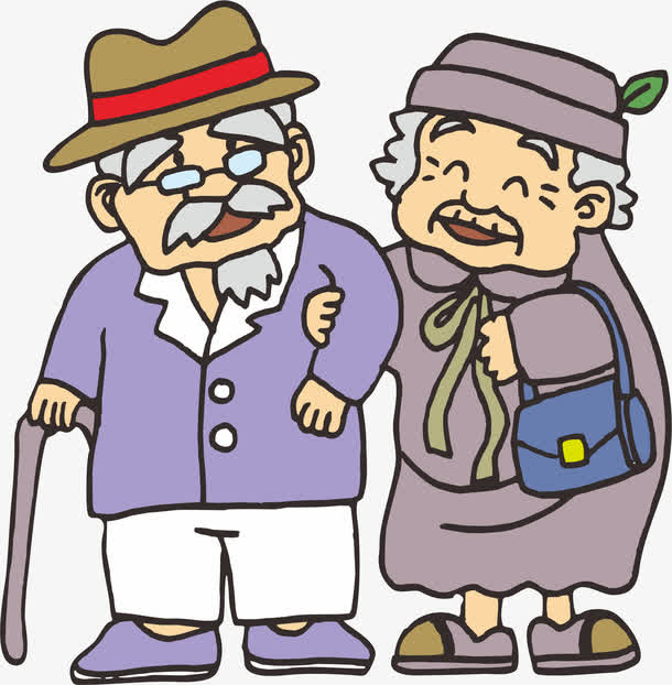 夫妻,健康,开心,人物,矢量图,老人健康[声明] 觅元素所有素材为用户