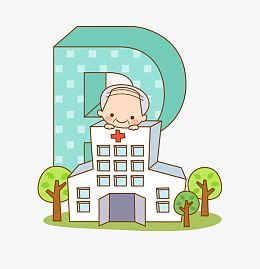 矢量卡通图案老人健康