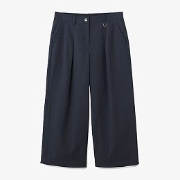 adabat女士宽腿七分裤实物