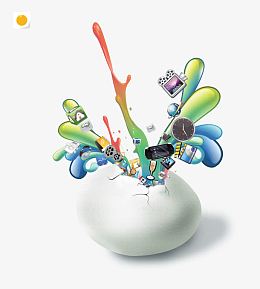 包罗万象蛋生奇迹装饰图案