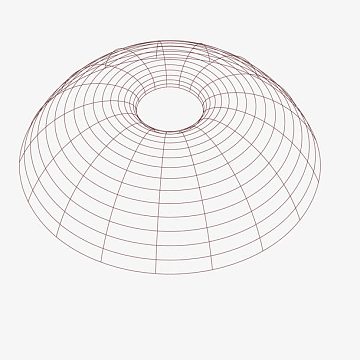 矢量半圆交叉立体透明网格