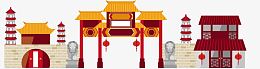 中式建筑矢量