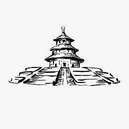 中国著名建筑矢量素材