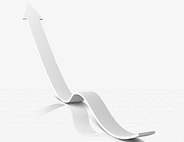 现代化科技指向型白色箭头