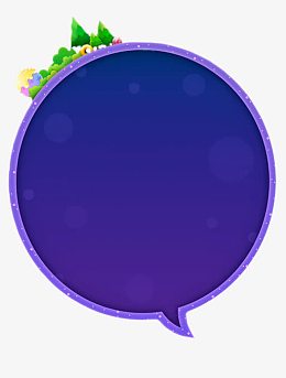 星空色圆圈泡泡卡通游戏边框