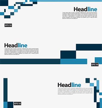 蓝色科技方块横幅(1579x1677)png矢量蓝色科技感交错箭头(886x604)png