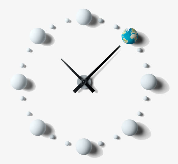 创意时钟免抠素材免费下载_觅元素51yuansu.com