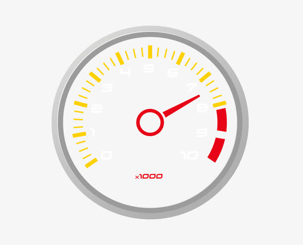 矢量表盘计数里程指针圆形