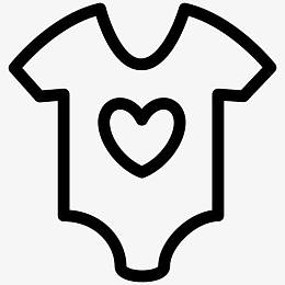 婴儿衣服图标