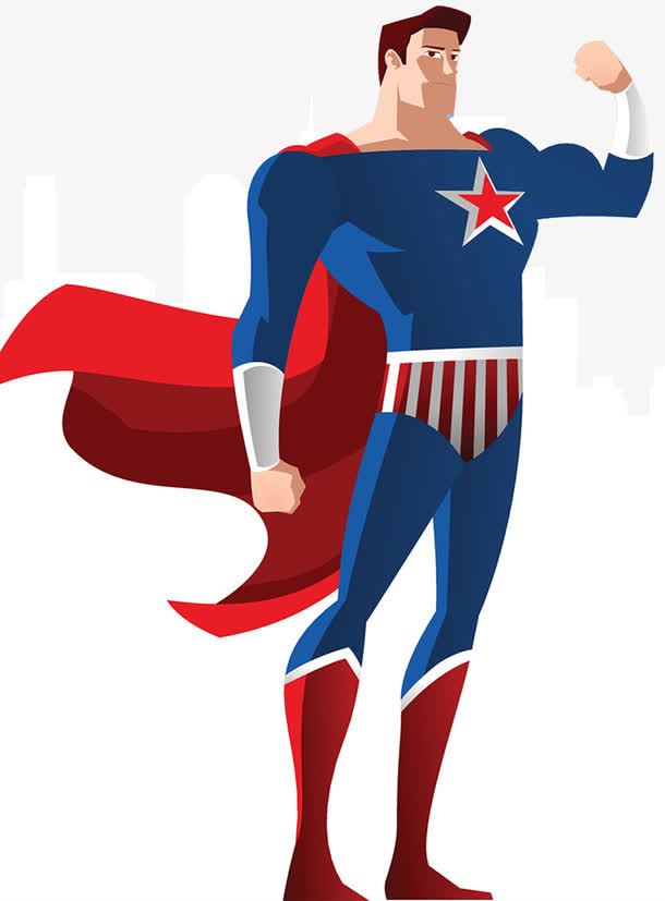 对象暂无授权使用范围仅供学习交流使用psdpng卡通超人男孩脚踩打败