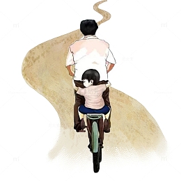 水彩父亲节素材