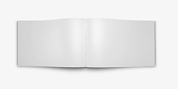 打开的空白笔记本