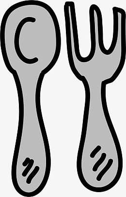 卡通叉子