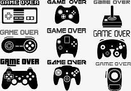 Game Over游戏机素材