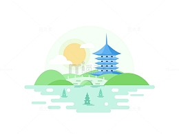APP旅游元素