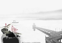 水墨西湖装饰免费下载