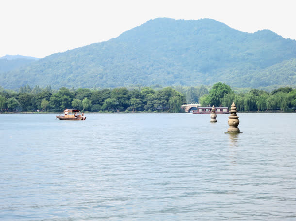 三潭印月摄影图素材免费下载_觅元素