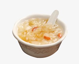 浓稠的银耳汤素材