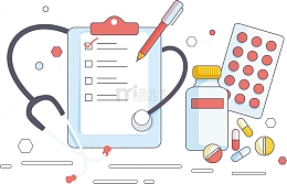矢量医疗记录药品图