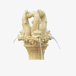 石雕三龙喷水