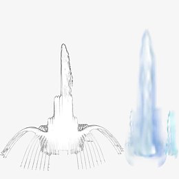 水柱png元素