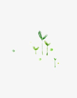 蜡笔画小草