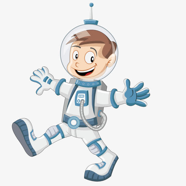 创航天服的男孩