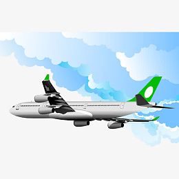 翱翔天空的大型客机