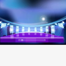 炫彩发光舞台背景装饰