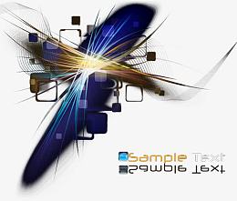 超酷眩光背景矢量素材