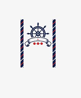 海军风方向盘结婚请帖