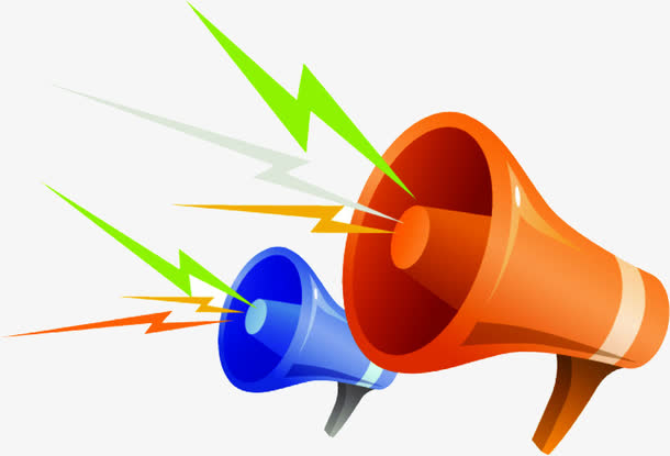 摄影海报手绘喇叭