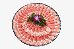 一大盘羊肉片