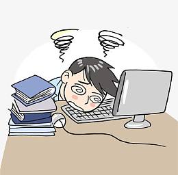 aipngpng工作累了pngpng卡通成年男士沮丧心累表.pngpng扁平化人物