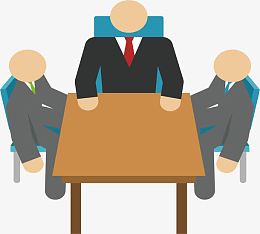 三人商务会议