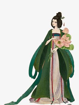 手绘古代宫廷美女