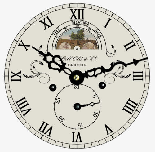 复古宫廷罗马数字表盘